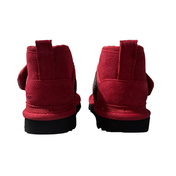 UGG Unisex Toddler Kids Neumel Snapback Boots Size 8 in Red/Black - Picture 5 of 6